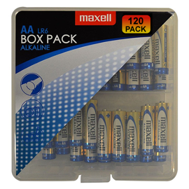 Maxell LR06/AA Alkaline batterier 120 stk. pakning